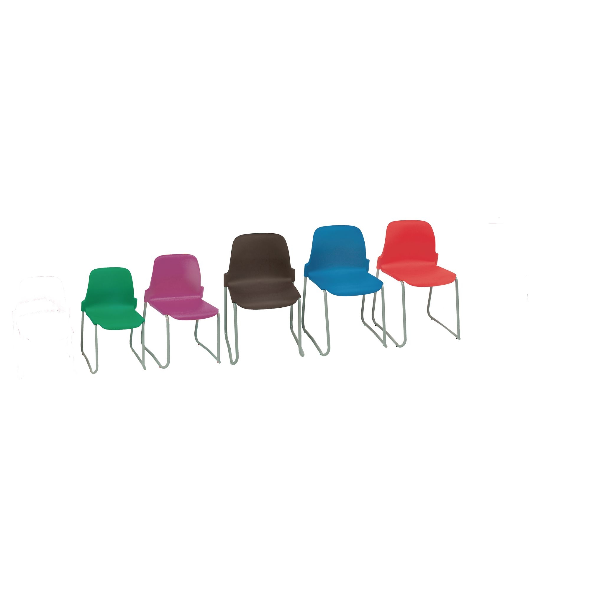 Masterstack Chair - Red - Seat height: 390mm - Age 8-11